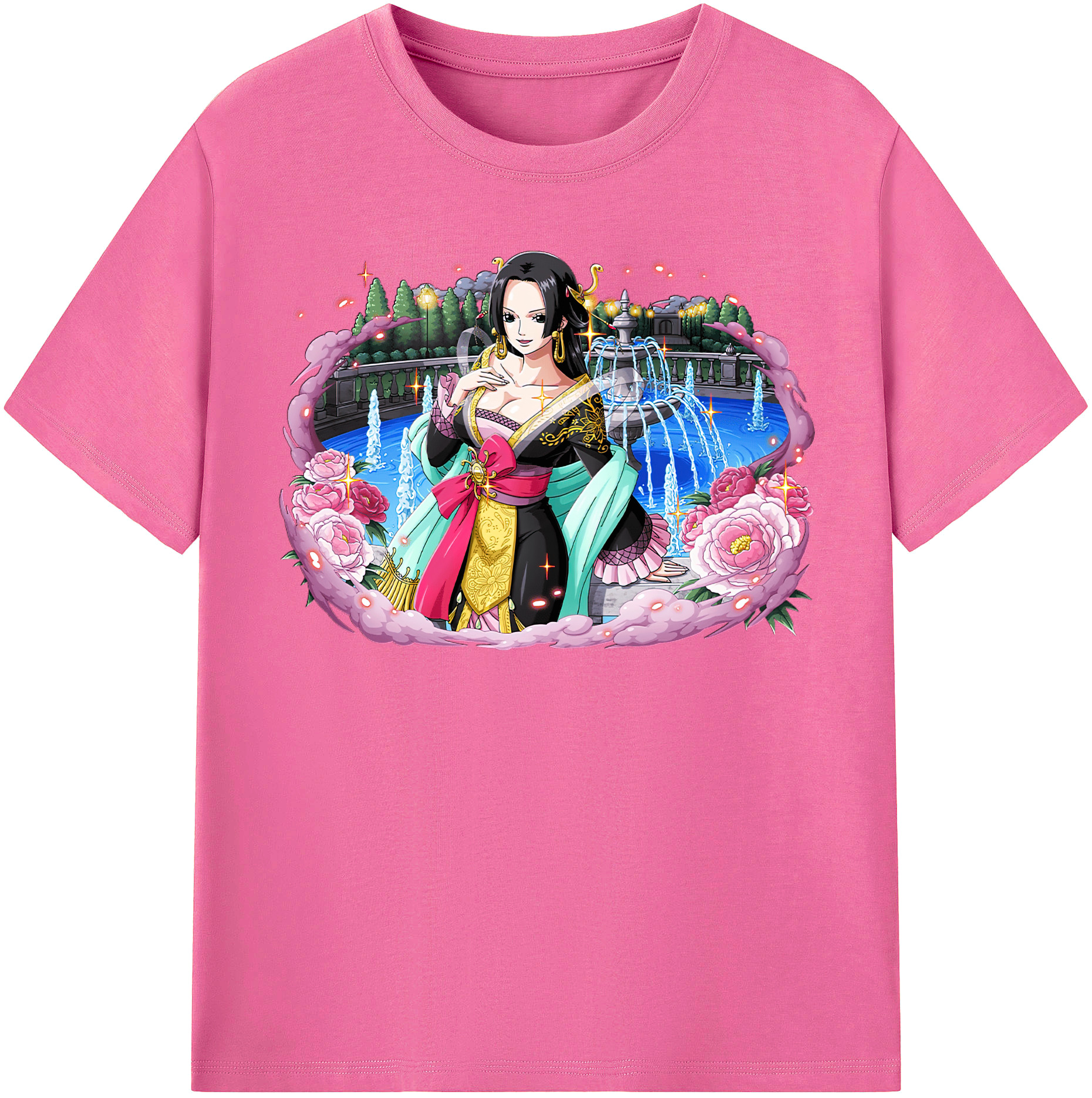 ワンピース ボア・ハンコック ONE PIECE Boa·Hancock レディースカジュアルプリントTシャツ（綿100％）